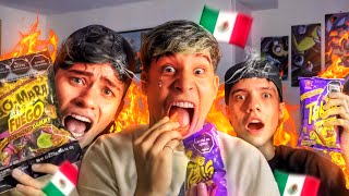 100 TAKIS PICANTES en 30 SEGUNDOS dulces mexicanos andylives00 Jorgenitalex SOYALEJO [upl. by Notsirb]