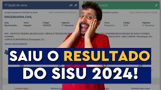 SAIU O RESULTADO DO SISU 2024  O QUE FAZER AGORA [upl. by Flore274]