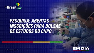 PESQUISA  ABERTAS INSCRIÇÕES PARA BOLSAS DE ESTUDOS DO CNPQ [upl. by Acire]