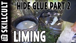 Quality Hide Glue From Scratch 3 Liming the Hide [upl. by Bulley]