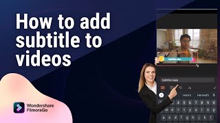 How to add subtitles to your video in FilmoraGo [upl. by Alenson]