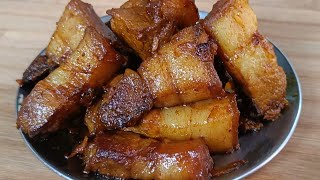 Pork Fry  Pork Fry without oil  Simple Pork recipe [upl. by Ecined]