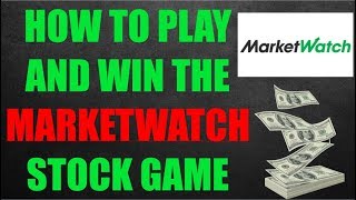 How To Win The MarketWatch Stock Market Game [upl. by Nylitak]