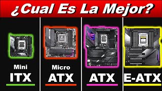 ¿CUAL ES LA MEJOR PLACA BASE MiniITX  MicroATX  ATX  EATX 💚⭐🧡⭐💜⭐💛 [upl. by Eseela211]