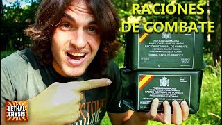 Sobrevivo UN DÍA en el bosque con comida de SUPERVIVENCIA MILITAR [upl. by Randell]