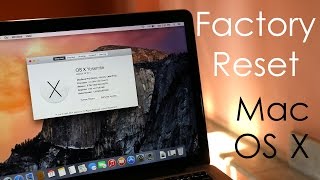 How to  Factory Reset  Hard Reset your MacBook OS X Yosemite [upl. by Adnamal423]