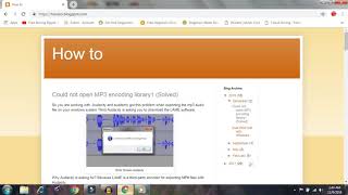 Could not open MP3 encoding library1 Solved [upl. by Sucramat165]