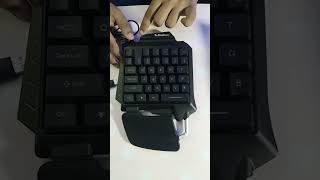 One Handed Mechanical Gaming Keyboard G92 RGB Gaming Keyboard  Unboxing Best Review Qanan Vlogs [upl. by Tilagram]