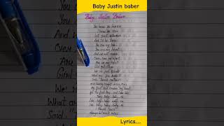 baby Justin Bieberquotbabyquotftludacrissong lyricsshorts [upl. by Hersh]