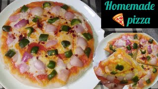 No Oven No Cheese No Yeast Pizza Recipe  Pizza Dough Recipe [upl. by Yila]