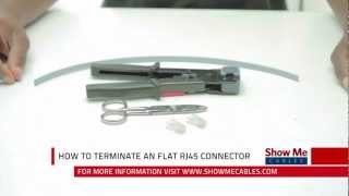 How To Terminate a Flat RJ45 Connector [upl. by Cote914]