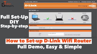 DLink DIR615  How to Setup DLink Wireless WiFi Router  Full Setup  StepbyStep  Simple DIY [upl. by Loni670]