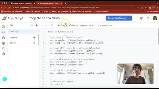 Creare moduli Google da Fogli con AppsScript [upl. by Anem]