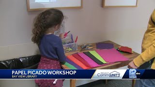 Bay View Library holds Papel Picado workshop [upl. by Artemis11]