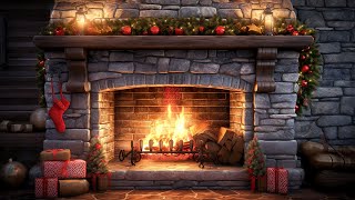 Cozy Crackling Fireplace Ambience with Instrumental Christmas Music 247 for a Relaxed Christmas [upl. by Garlan]