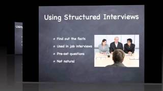 The Differences Between Structured amp Unstructured InterviewsCycle 2 [upl. by Assil]