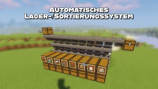 Automatisches SortierungsLagersystem Minecraft 119120 JavaampBedrockKomplettes Tutorial Deutsch [upl. by Heidt]