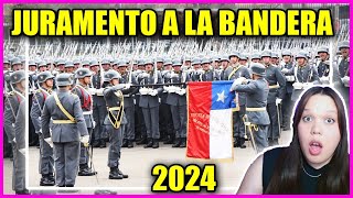 ARGENTINA REACCIONA A JURAMENTO A LA BANDERA CHILE 2024 [upl. by Kylen]