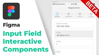 Input Field Interaction using Interactive Components in Figma [upl. by Alemahs]