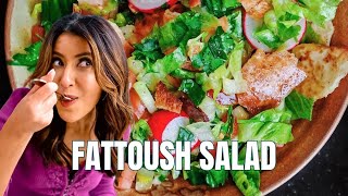 How to Make Fattoush Salad  The Mediterranean Dish [upl. by Daren]