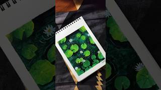 Lets paint water lillies🎨shorts [upl. by Ntisuj]