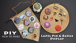 DIY How to make Enamel Lapel Pin amp Badge Display [upl. by Corsiglia]