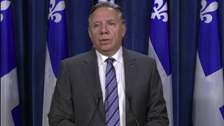 François Legault annonce que son parti la CAQ renonce au financement privé – 1er février 2024 [upl. by Wynnie30]