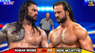 Roman Reigns vs Drew Mclntyre  No Holds Barred Match  ELIMINATION CHAMBER 2024  WWE Oct 192024 [upl. by Johny]