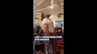 Unique Adhan rendition in US mosque goes viral [upl. by Enillebyam]