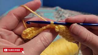 How to crochet the popcorn stitch crochettutorials crochet howtocrochet [upl. by Ecinwahs]