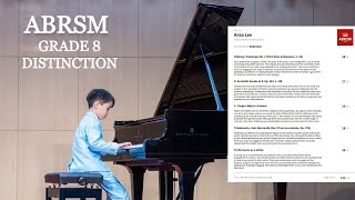 ABRSM Grade 8 Piano 2023  2024 Performance Exam 141 Distinction Anso  9 years old [upl. by Normak524]