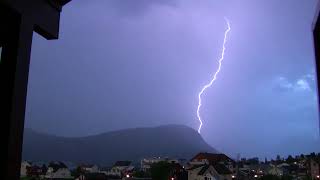 Lyn og Torden Vestnes Tresfjord  Lightning and Thunder [upl. by Tyika]