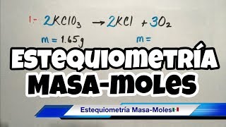 ESTEQUIOMETRÍA MasaMol paso a paso [upl. by Assirrak]