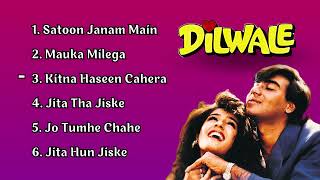 Dilwale Movie All Songs Ajay Devgan Raveena Tandon Sunil Shetty Hindi Movie Song [upl. by Georgette]