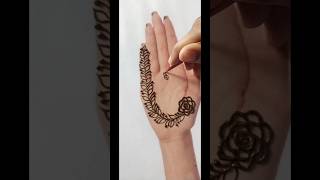 Best rose and leaf mehandi design [upl. by Nawud952]