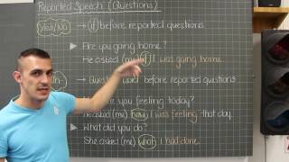 EN06 Reported Speech Questions [upl. by Clorinde]