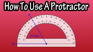 How To Use A Protractor To Measure And Draw Angles Explained From The Right And Left Side [upl. by Aicnetroh]