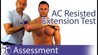 AC Resisted Extension Test  Acromioclavicular Joint Pathology [upl. by Nahgen]