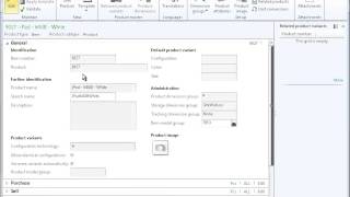 Dynamics AX 2012 Trade  Products  Create a Released Product [upl. by Attekal]