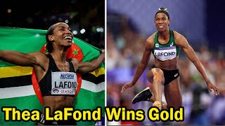 Paris 2024  Thea LaFond just secured Dominica their first ever Olympic Gold Medal [upl. by Lancaster]