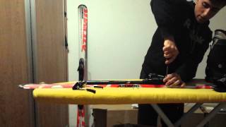 Montaje y ajuste fijaciones de Esqui  Ski binding adjustment [upl. by Ardy]