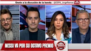 BALÓN DE ORO Messi GRAN FAVORITO sobre Haaland Cristiano Ronaldo FUERA  Jorge Ramos y Su Banda [upl. by Crane]