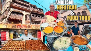 Amritsar Food amp Heritage Tour  Marwadi Unlimited Food Thali Katlama Chocolate Barfi [upl. by Ycrad296]