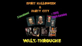 Spirit Halloween amp Party City Walkthroughs 2024 amp TOTS 2024 new catalog [upl. by Valaree]