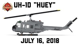 UH1D quotHueyquot  Multipurpose Utility Helicopter  Custom Military Lego [upl. by Negem]