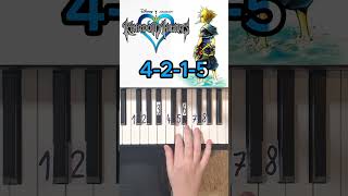 Kingdom Hearts Dearly Beloved Piano Tutorial shorts [upl. by Bailey700]