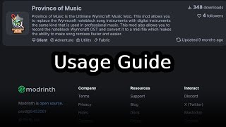 How to use Province Of Music [upl. by Natanoj571]