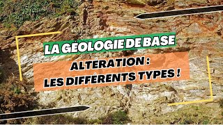 ALTÉRATION EN GÉOLOGIE  LES DIFFÉRENTS TYPES [upl. by Cesaro]