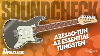 SOUNDCHECK Ibanez AZES40TUN AZ Essential Tungsten  Gear4music Guitars [upl. by Darya]