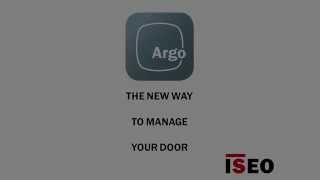 ISEO ARGO  Tutorial 1 Open with Smartphone and PIN code [upl. by Ezalb121]